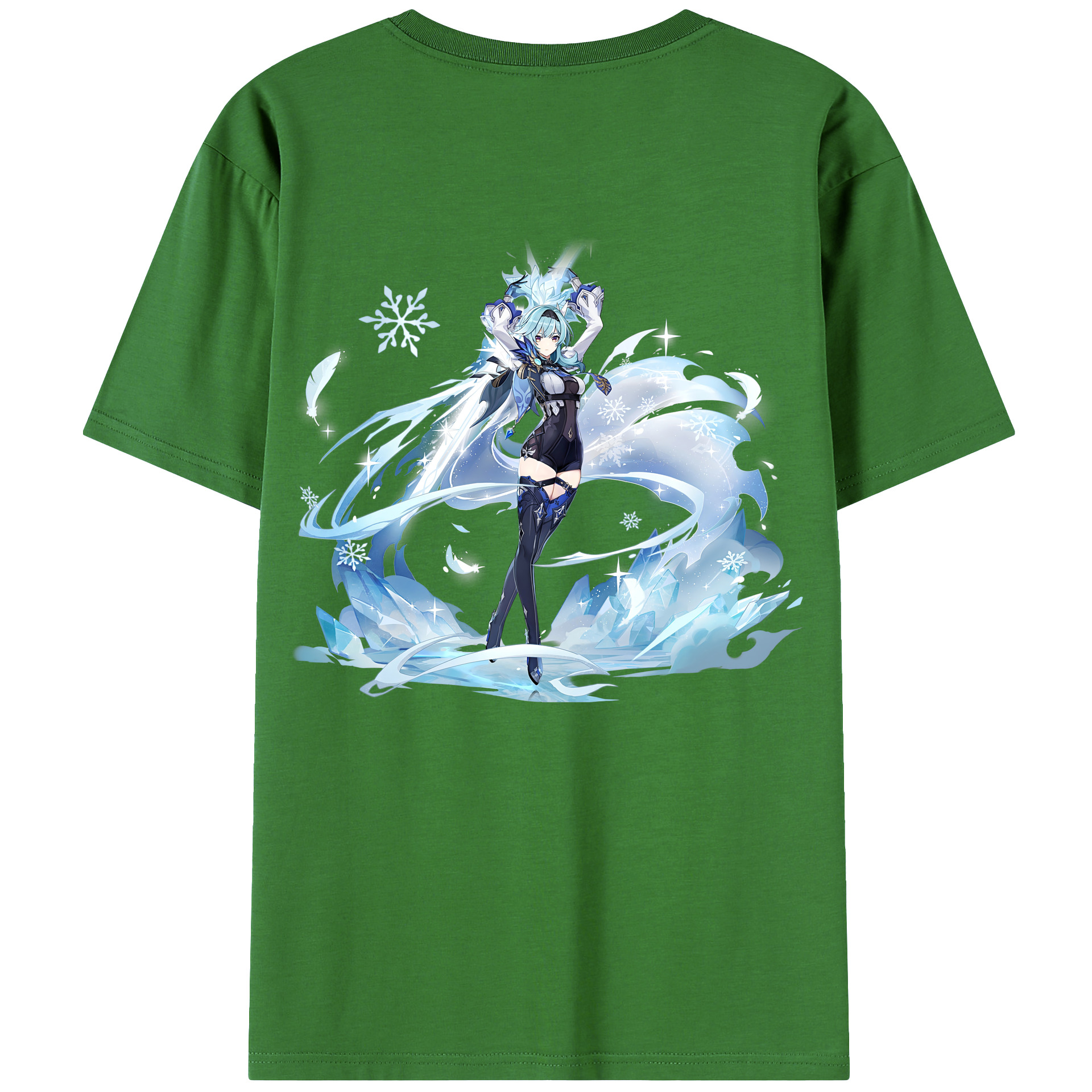 げんし神 优菈 ゆうら genshin Yūra レディース半袖Tシャツ(バックプリント)